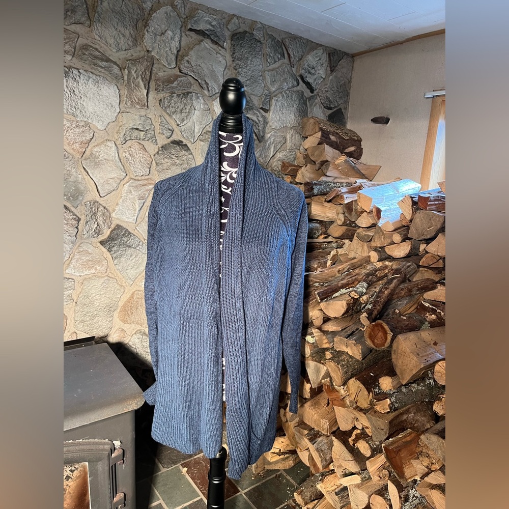 L.L.Bean Navy Cardigan XL